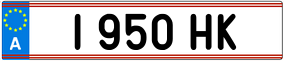Trailer License Plate